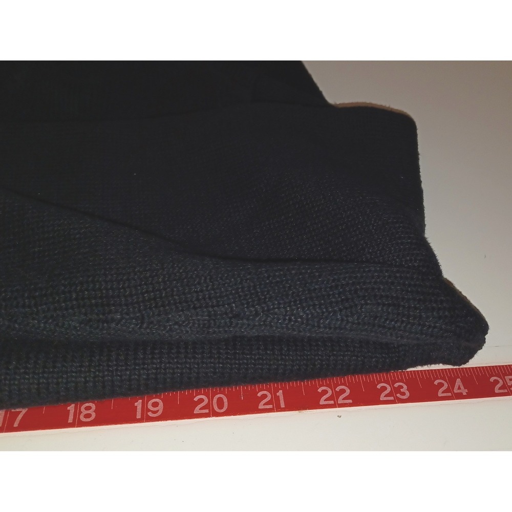 Polo Ralph Lauren Sweater Men XL Black Mock Neck Cotton Preppy Old Money Classic - Picture 5 of 6
